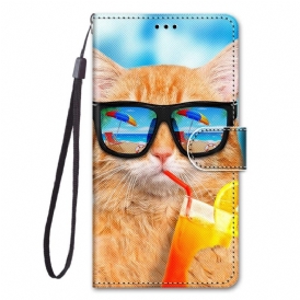 Fodral För Samsung Galaxy M52 5G Sommar Cat