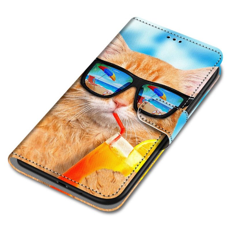 Fodral För Samsung Galaxy M52 5G Sommar Cat