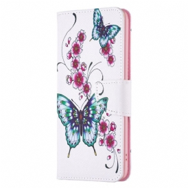Fodral För Samsung Galaxy M53 5G Avvisade Fjärilar