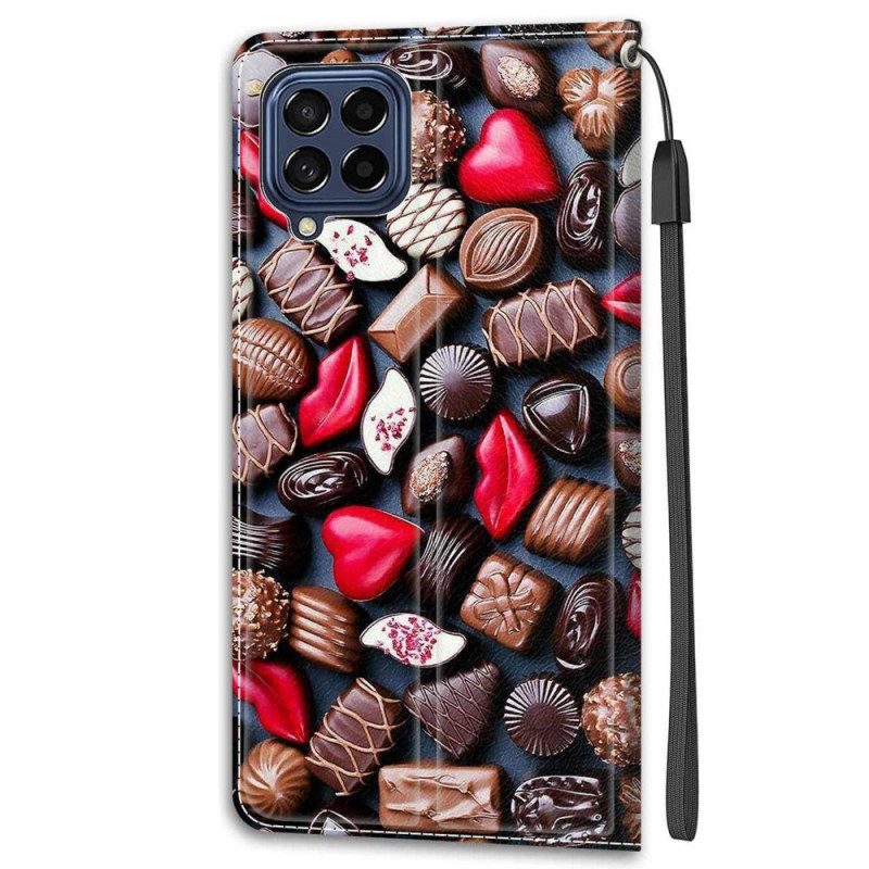 Fodral För Samsung Galaxy M53 5G Choklad