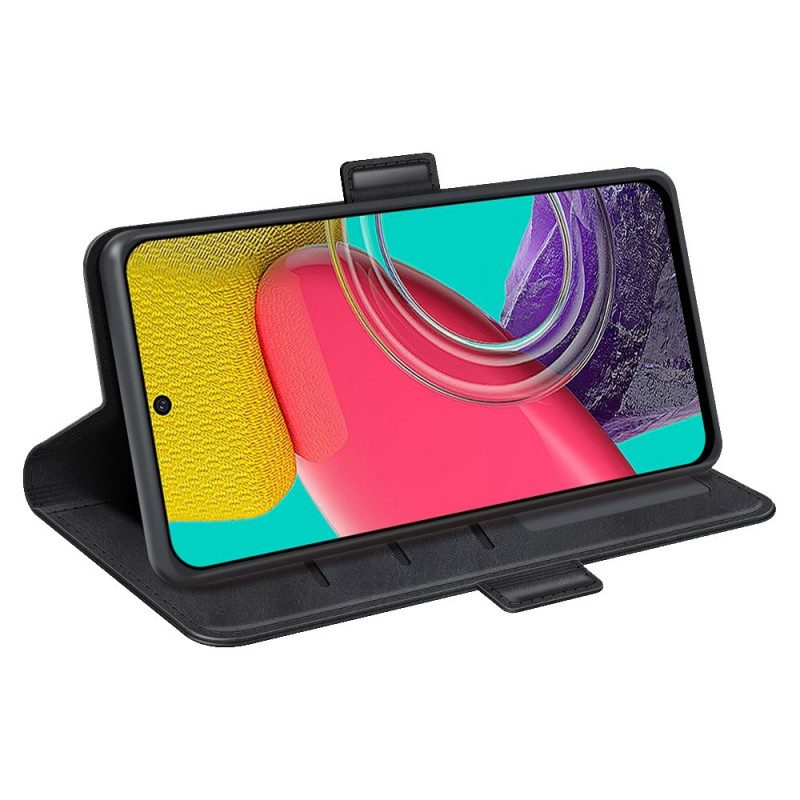 Fodral För Samsung Galaxy M53 5G Folio-fodral Dubbel Klaff