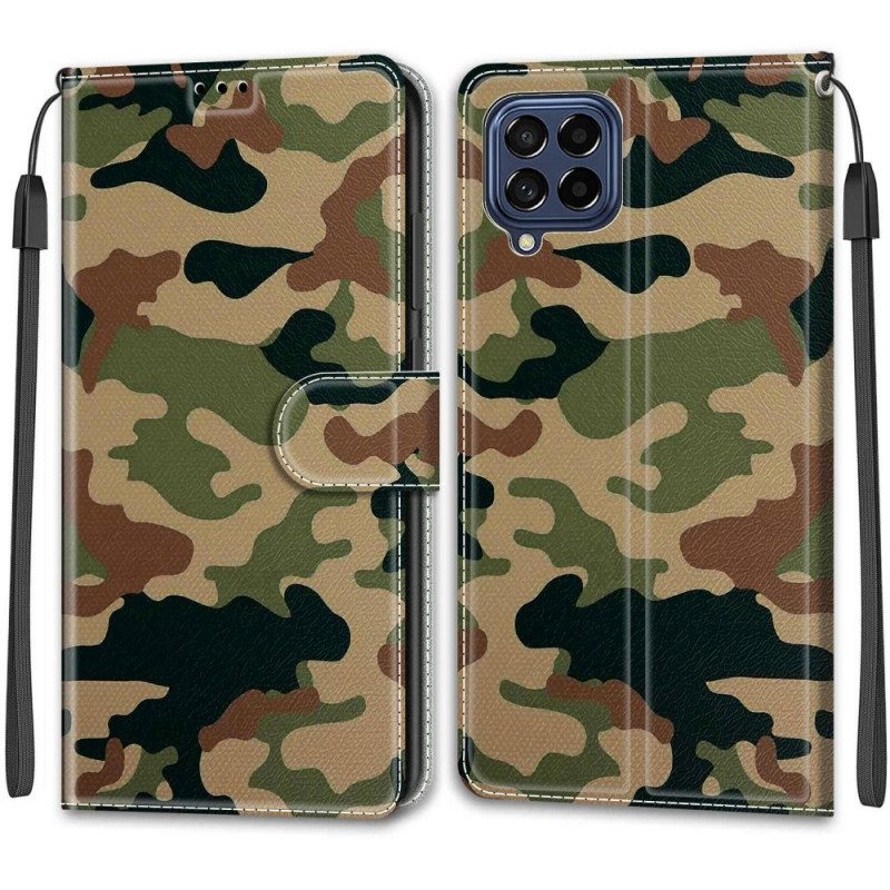 Fodral För Samsung Galaxy M53 5G Med Kedjar Thong Camo