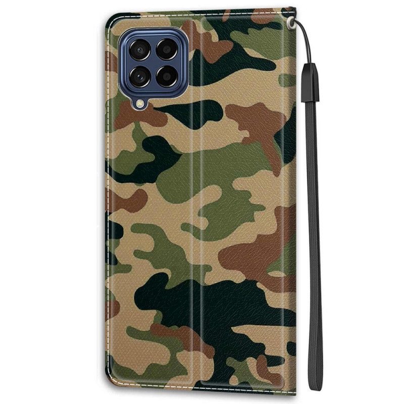 Fodral För Samsung Galaxy M53 5G Med Kedjar Thong Camo