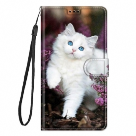 Fodral För Samsung Galaxy M53 5G Med Kedjar Thong Cat Fan