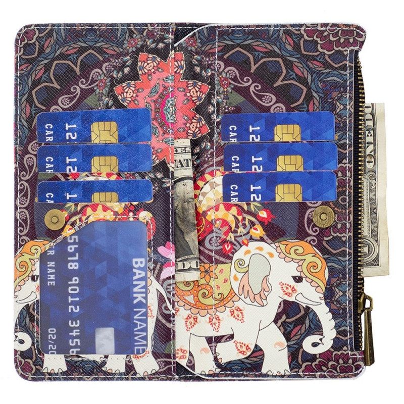Fodral För Samsung Galaxy M53 5G Plånboksfodral Elefantplånbok