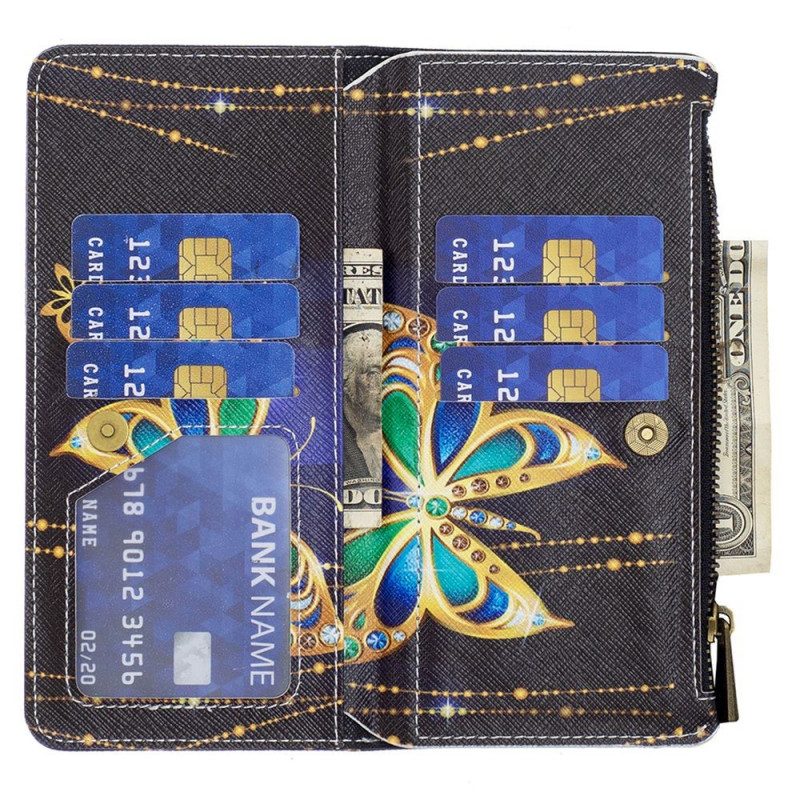 Fodral För Samsung Galaxy M53 5G Plånboksfodral Fjärilsplånbok