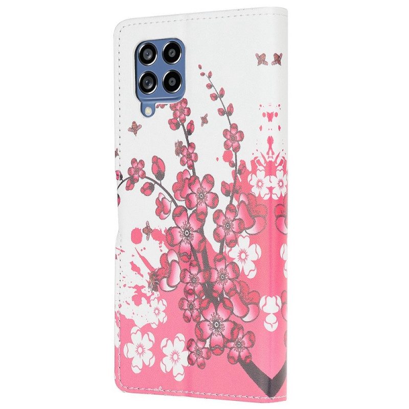 Fodral För Samsung Galaxy M53 5G Tropiska Blommor