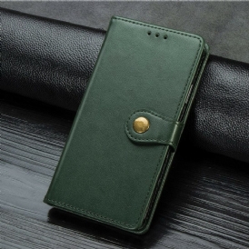 Fodral För Samsung Galaxy Note 10 Med Kedjar Elegant Konstläder Med Rem