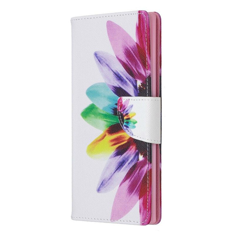 Fodral För Samsung Galaxy Note 10 Plus Akvarellblomma