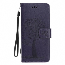 Fodral För Samsung Galaxy Note 10 Plus Med Kedjar Träd Och Strappy Owls