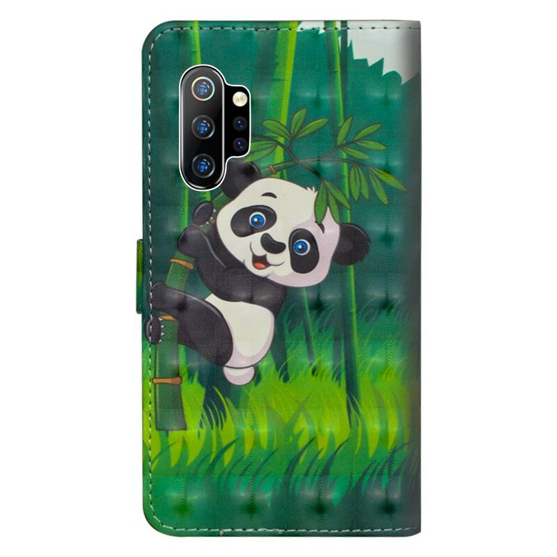 Fodral För Samsung Galaxy Note 10 Plus Panda Och Bambu