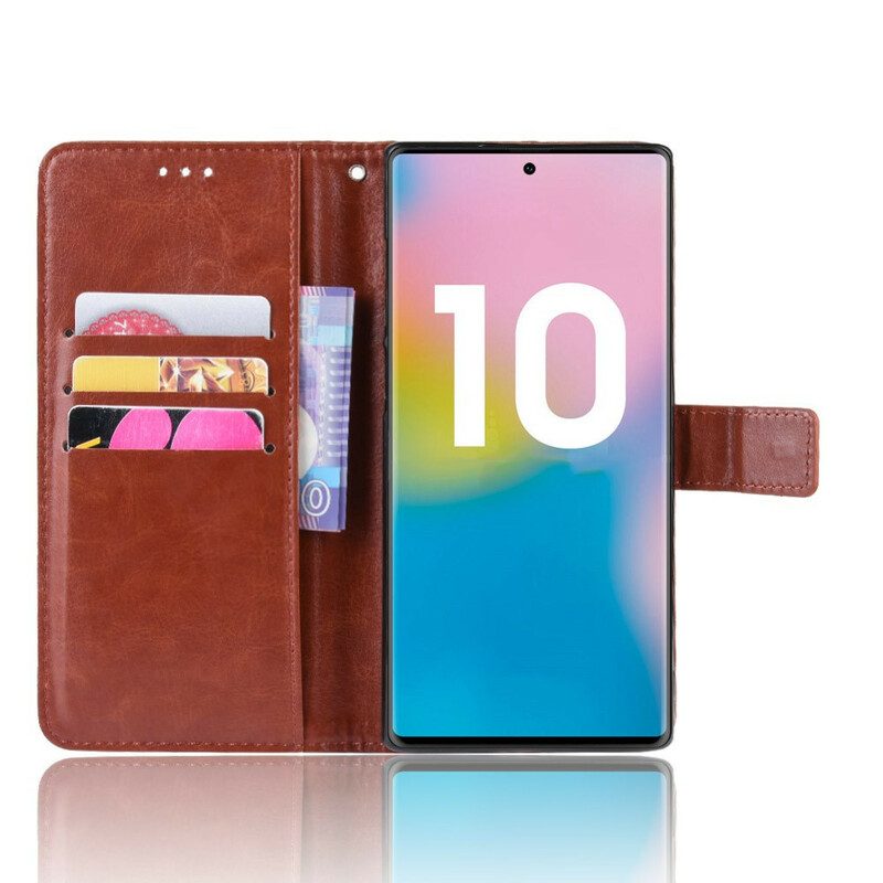 Fodral För Samsung Galaxy Note 10 Plus Plinkande Konstläder