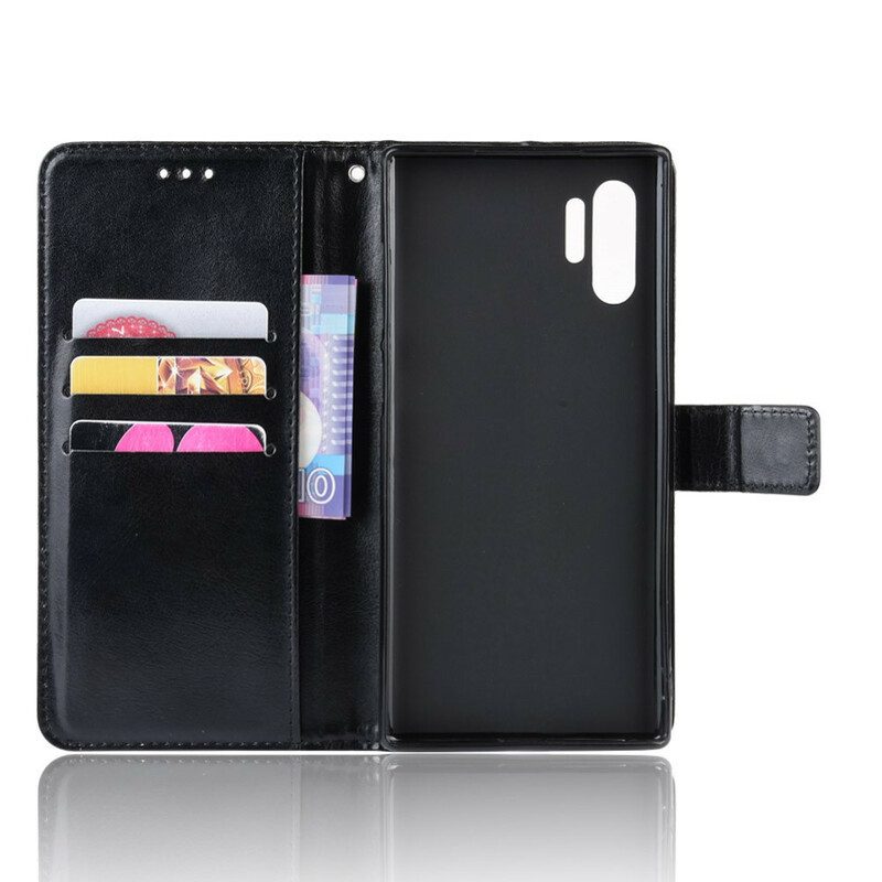 Fodral För Samsung Galaxy Note 10 Plus Plinkande Konstläder