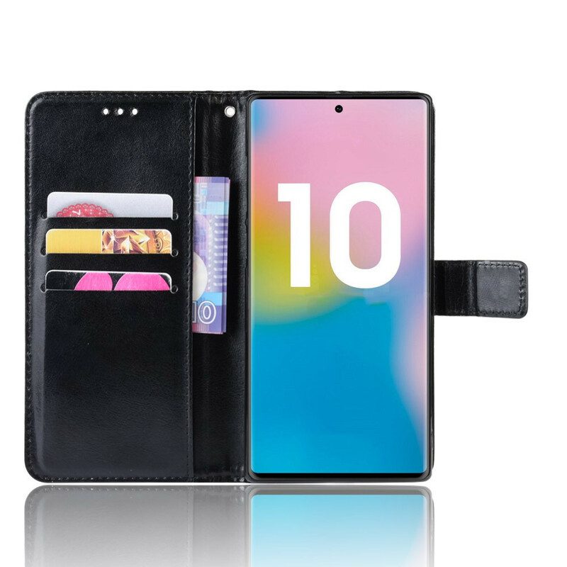 Fodral För Samsung Galaxy Note 10 Plus Plinkande Konstläder