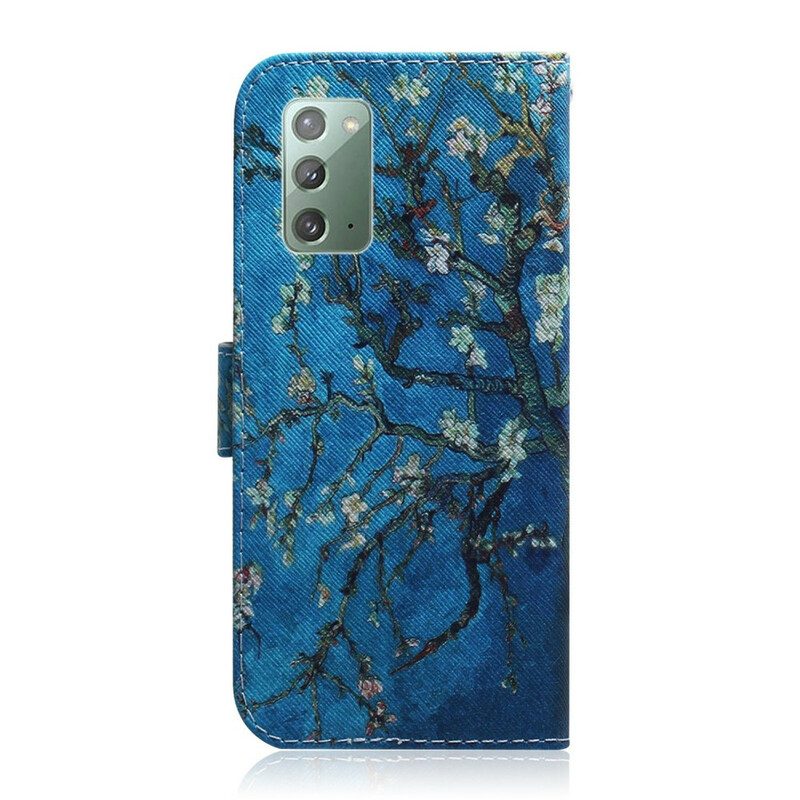 Fodral För Samsung Galaxy Note 20 Blommande Trädgren