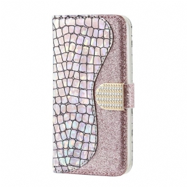 Fodral För Samsung Galaxy Note 20 Croc-diamanter
