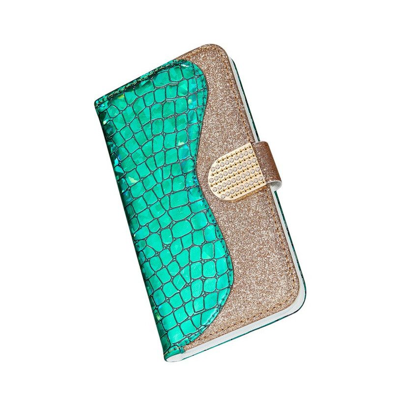 Fodral För Samsung Galaxy Note 20 Croc-diamanter