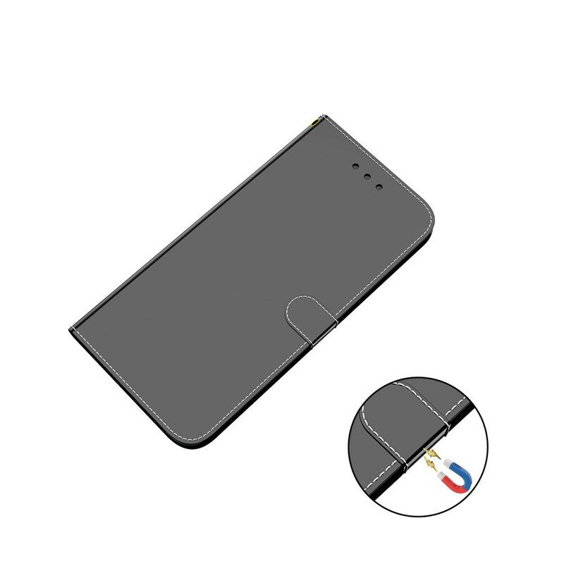 Fodral För Samsung Galaxy Note 20 Spegelskydd I Konstläder