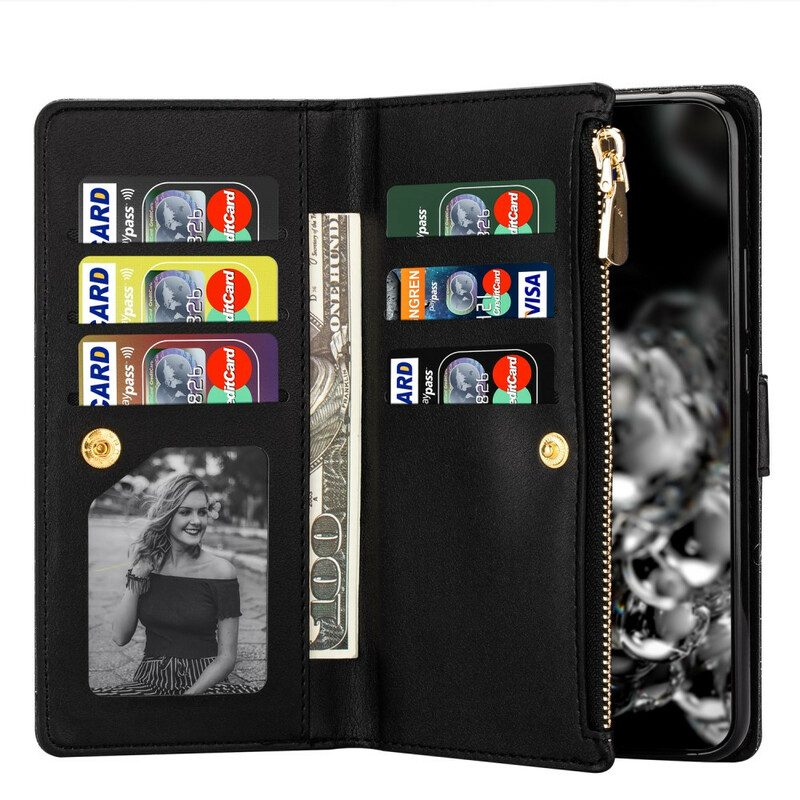 Fodral För Samsung Galaxy Note 20 Ultra Plånboksfodral Plånbok Med Blixtlås
