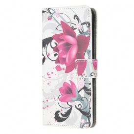Fodral För Samsung Galaxy Note 20 Ultra Tropiska Blommor