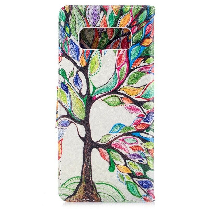 Fodral För Samsung Galaxy Note 8 Färgat Träd