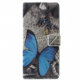 Fodral För Samsung Galaxy Note 9 Blå Fjäril