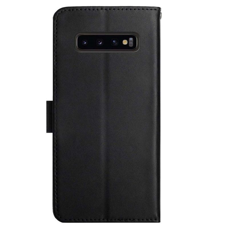 Fodral För Samsung Galaxy S10 Äkta Nappaläder