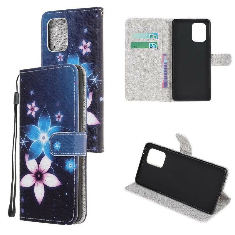 Fodral För Samsung Galaxy S10 Lite Med Kedjar Lunar Strap Blommor