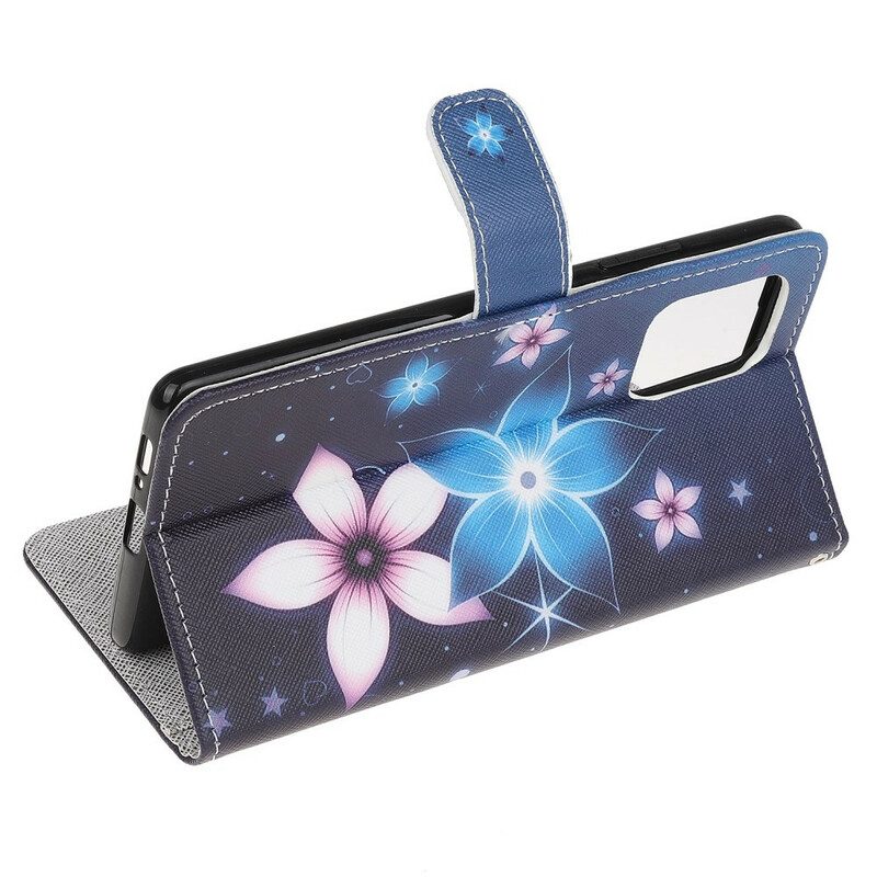 Fodral För Samsung Galaxy S10 Lite Med Kedjar Lunar Strap Blommor