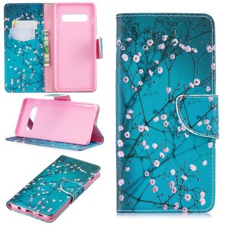 Fodral För Samsung Galaxy S10 Plus Blommande Träd