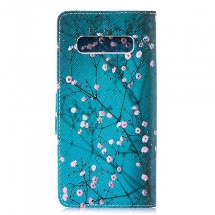 Fodral För Samsung Galaxy S10 Plus Blommande Träd