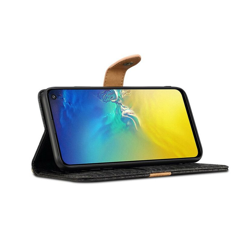Fodral För Samsung Galaxy S10e Croc Och Bälte