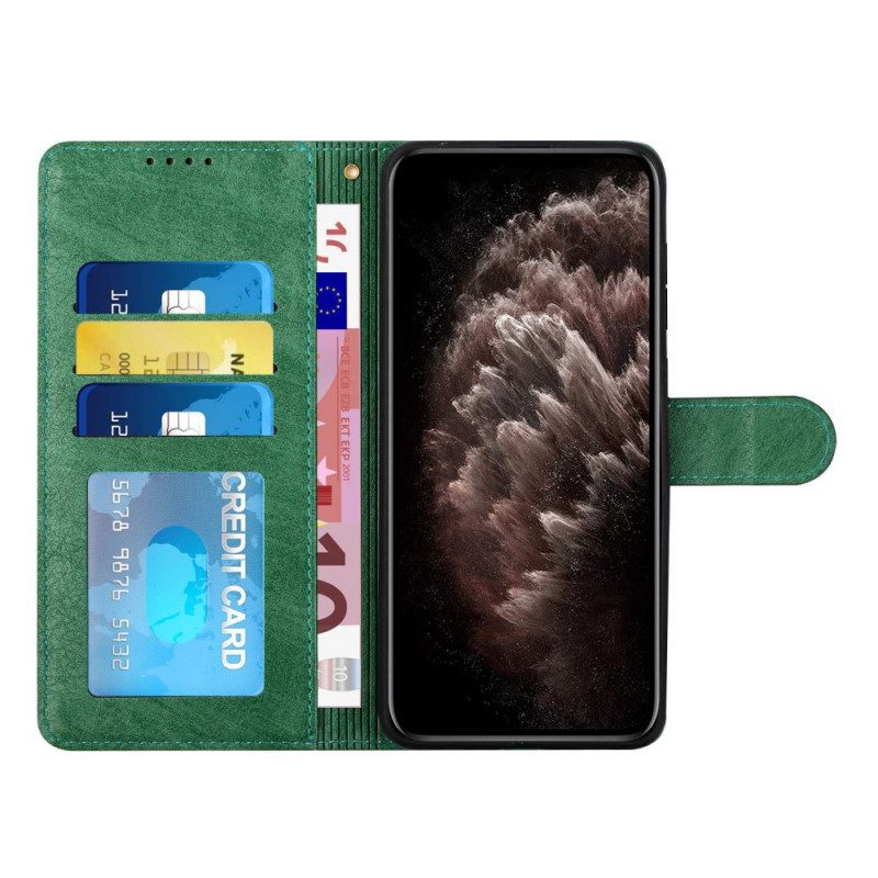 Fodral För Samsung Galaxy S10e Faux Läder Siluett