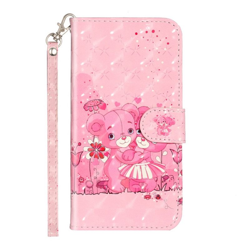 Fodral För Samsung Galaxy S10e Med Kedjar Light Spots Strap Teddy Bears