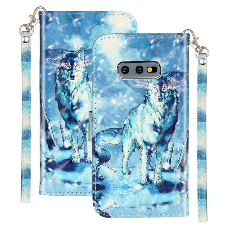 Fodral För Samsung Galaxy S10e Med Kedjar Wolf Light Strap Spotlights