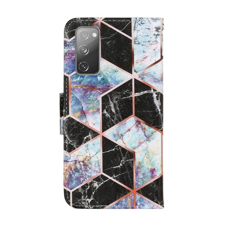 Fodral För Samsung Galaxy S20 FE Geometrisk Marmor
