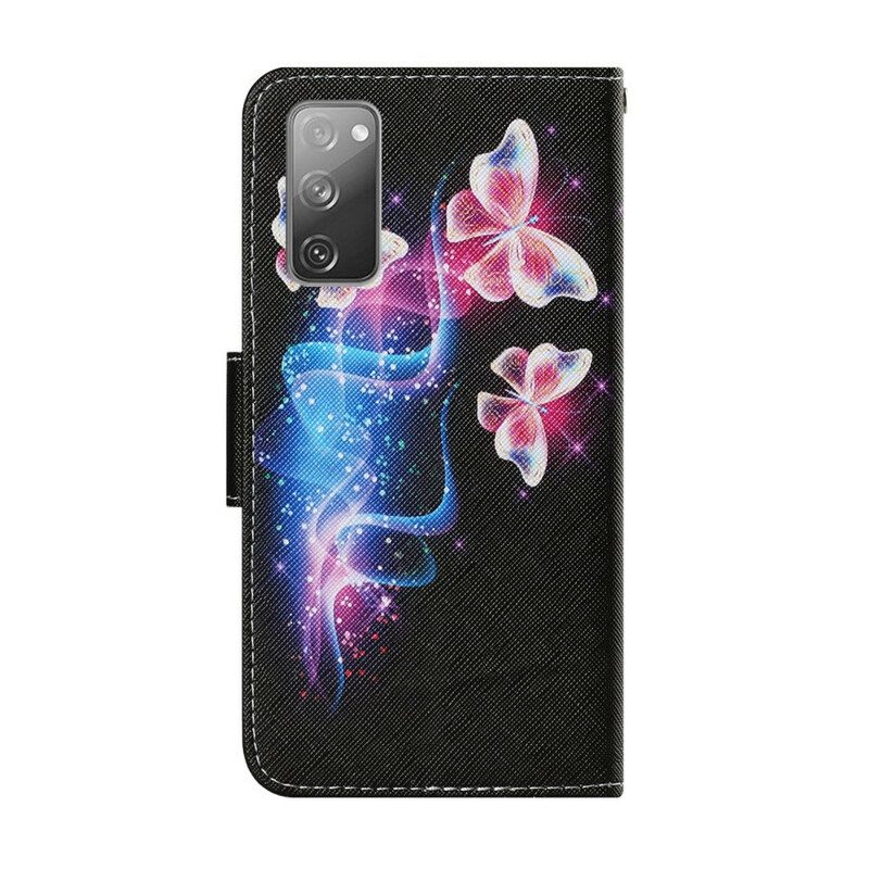 Fodral För Samsung Galaxy S20 FE Magiska Fjärilar