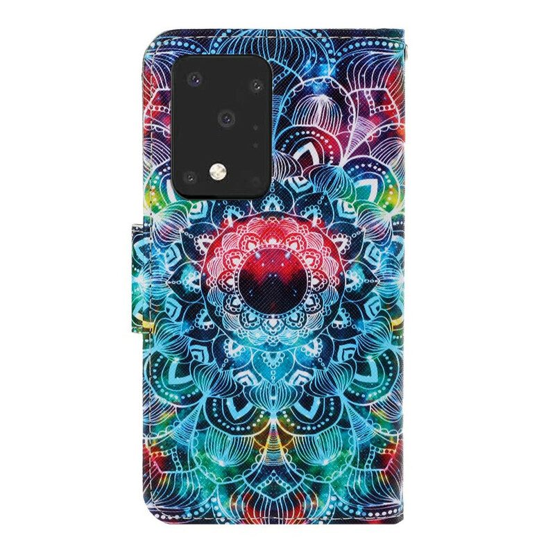 Fodral För Samsung Galaxy S20 Ultra Med Kedjar Flashy Strappy Mandala