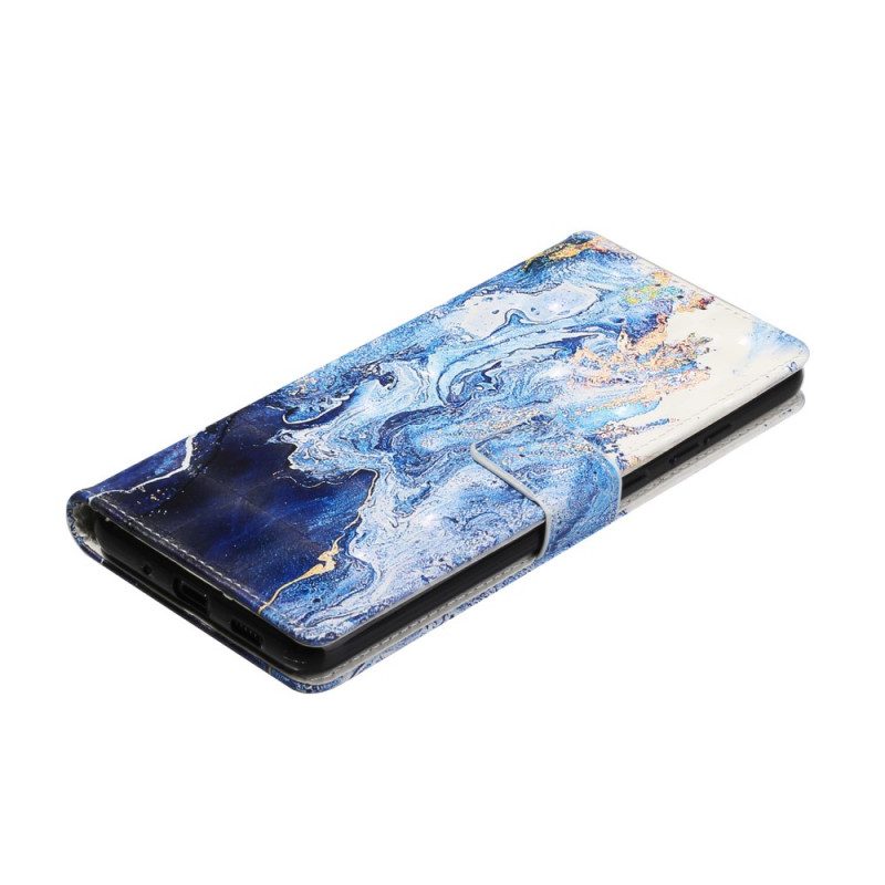 Fodral För Samsung Galaxy S20 Ultra Med Kedjar Justerbar Marmorrem