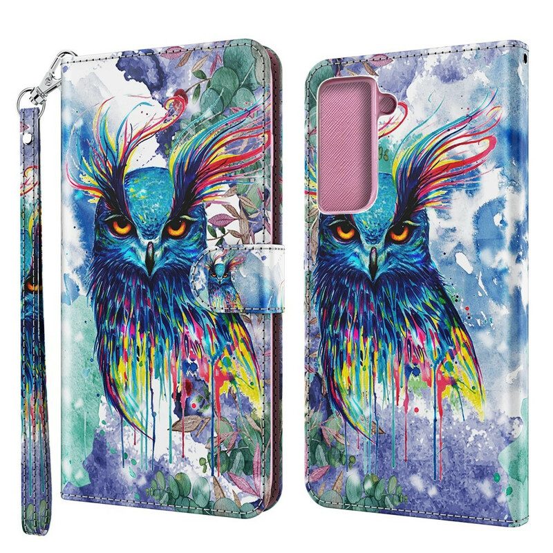 Fodral För Samsung Galaxy S21 5G Akvarellfågel