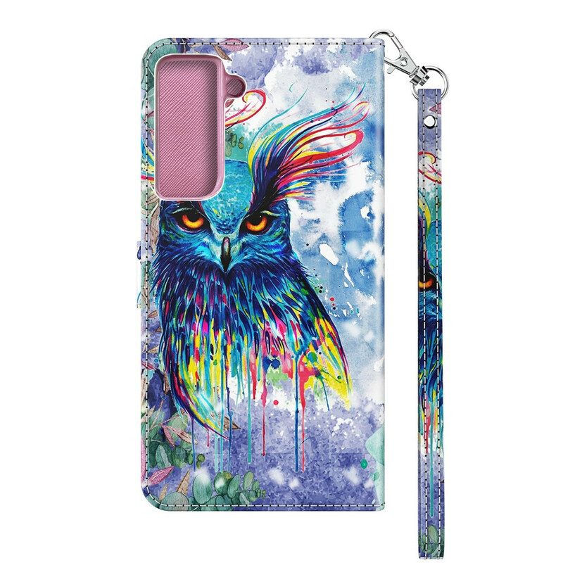 Fodral För Samsung Galaxy S21 5G Akvarellfågel