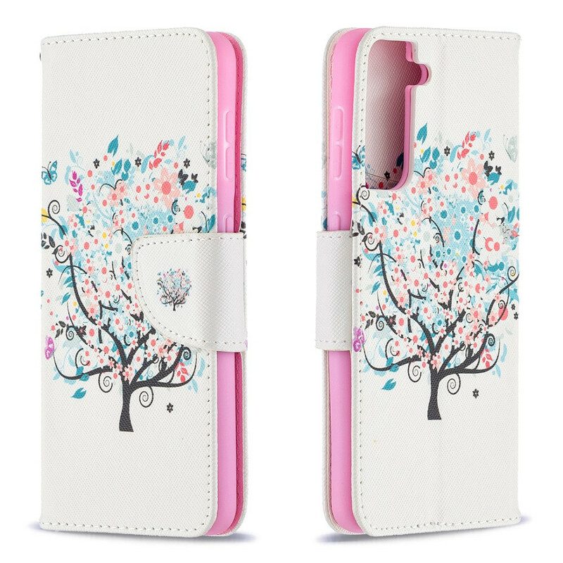 Fodral För Samsung Galaxy S21 5G Blommigt Träd
