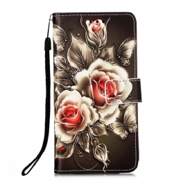 Fodral För Samsung Galaxy S21 5G Gyllene Rosor