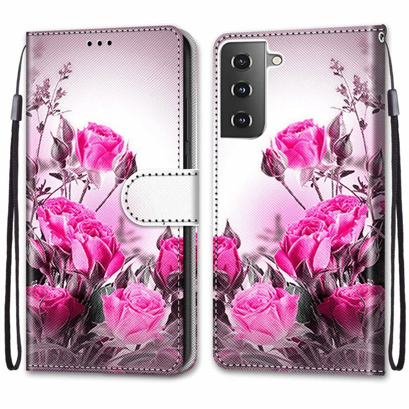 Fodral För Samsung Galaxy S21 5G Magiska Blommor