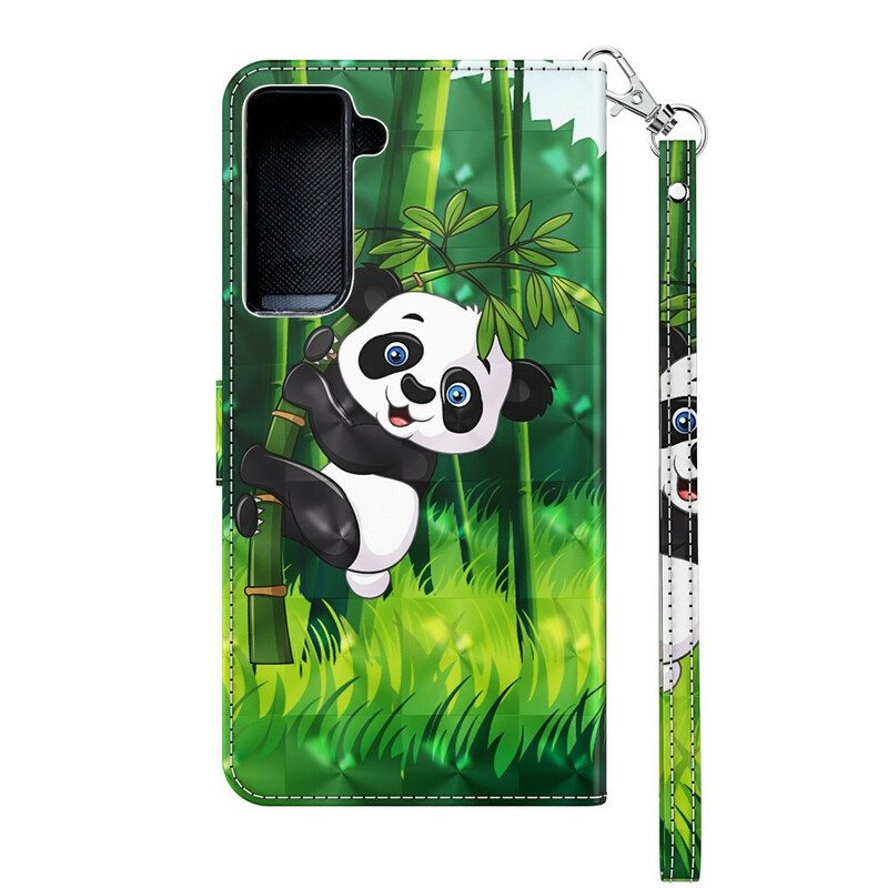 Fodral För Samsung Galaxy S21 5G Panda Och Bambu