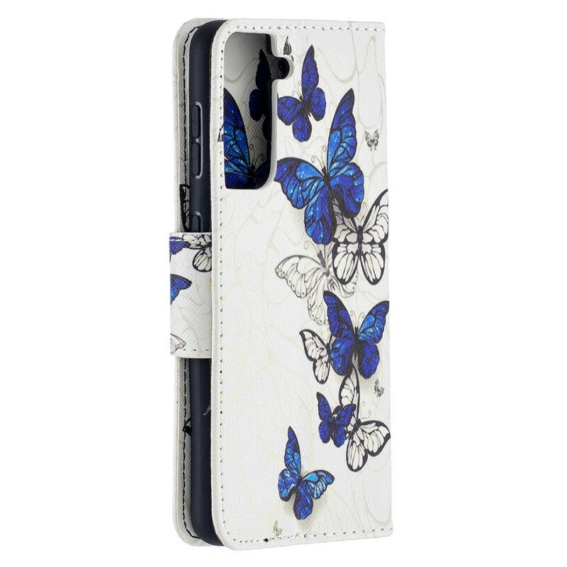 Fodral För Samsung Galaxy S21 5G Underbara Fjärilar