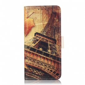 Fodral För Samsung Galaxy S21 FE Eiffeltornet På Hösten