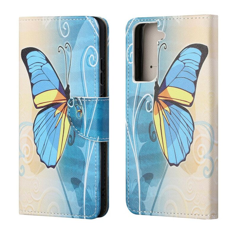 Fodral För Samsung Galaxy S21 FE Fjärilar