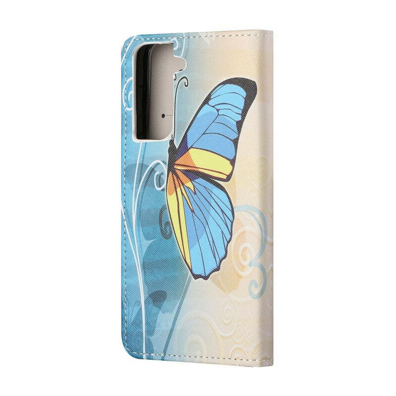 Fodral För Samsung Galaxy S21 FE Fjärilar