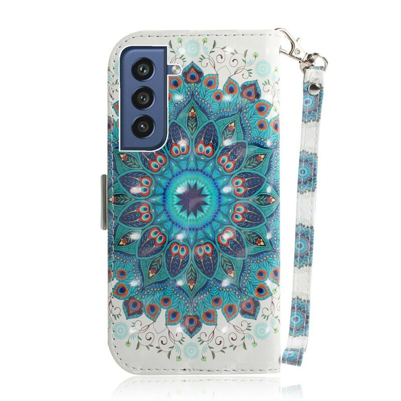 Fodral För Samsung Galaxy S21 FE Med Kedjar Masterful Strappy Mandala